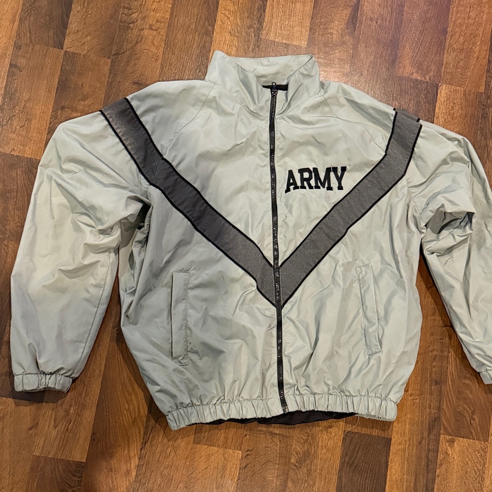 ARMY zip up jacket size MED